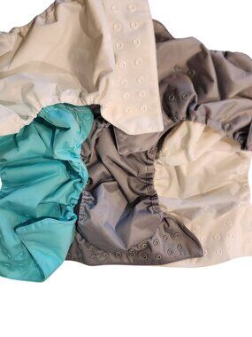 Reusable Cloth Diaper Covers Adjustable Snap Closure Waterproof For Babies Newbo